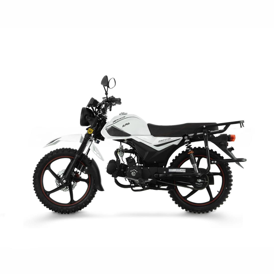 Мопед ROCKOT ALPHA OFFROAD M-12 LUX (белый глянцевый) в Златоусте