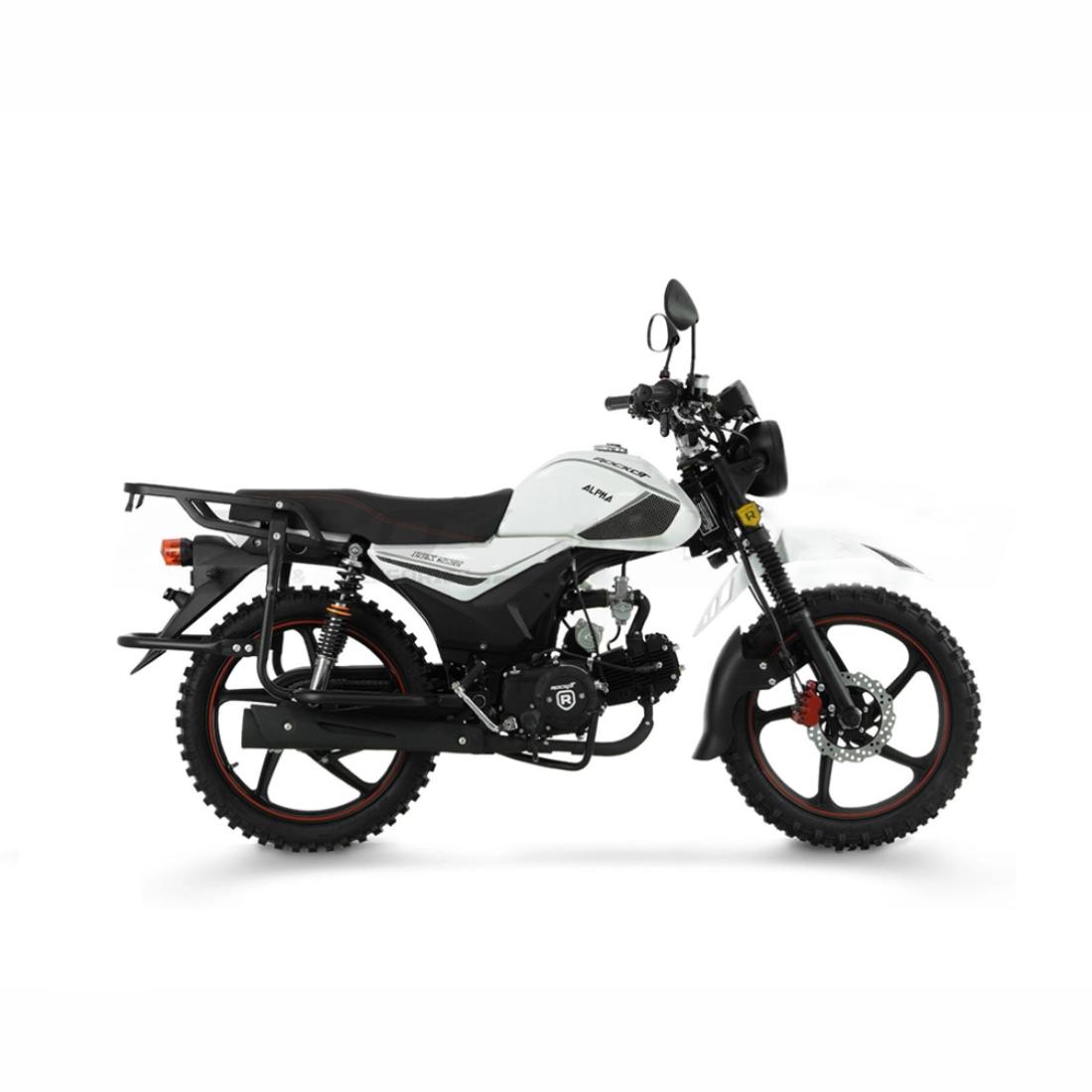 Мопед ROCKOT ALPHA OFFROAD M-12 LUX (белый глянцевый) в Златоусте