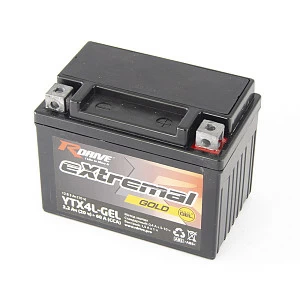 Мотоциклетный аккумулятор RDrive extremal Gold YTX4L-GEL (2024)
