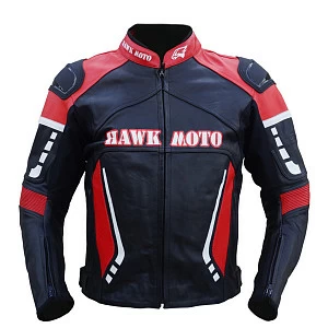 Куртка кожаная Galaxy (черн/бел/красн, XXL)