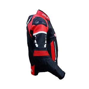 Куртка кожаная Galaxy (черн/бел/красн, XXL)