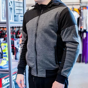 Мотокуртка мужская Hoody MCP (сер/черн, XL)