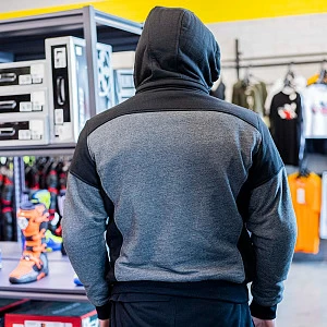 Мотокуртка мужская Hoody MCP (сер/черн, XL)