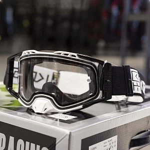 Очки защитные кроссовые KIOSHI Enduro PRO (бел/черн)