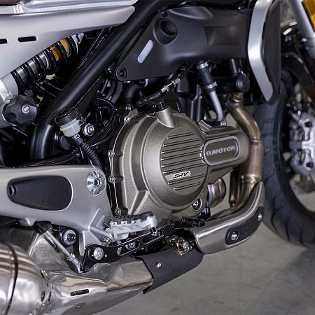 Мотоцикл QJ SRV 550 (синий/серебристый)