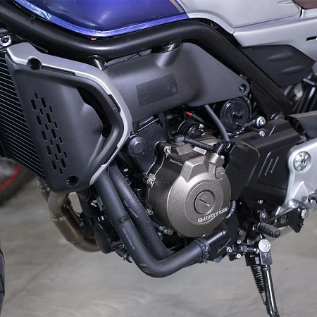 Мотоцикл QJ SRV 550 (синий/серебристый)