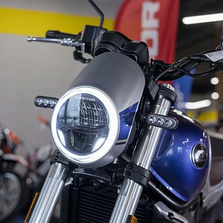 Мотоцикл QJ SRV 550 (синий/серебристый)