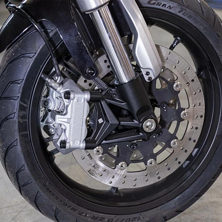 Мотоцикл QJ SRV 550 (синий/серебристый)