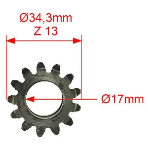 Шестерня сцепления YCF двиг. DAYTONA ANIMA150