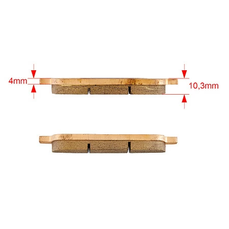 Тормозные колодки GOLD FREN Sintered S3 286 (FA 427,607)
