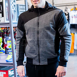 Мотокуртка мужская Hoody MCP (сер/черн, L)